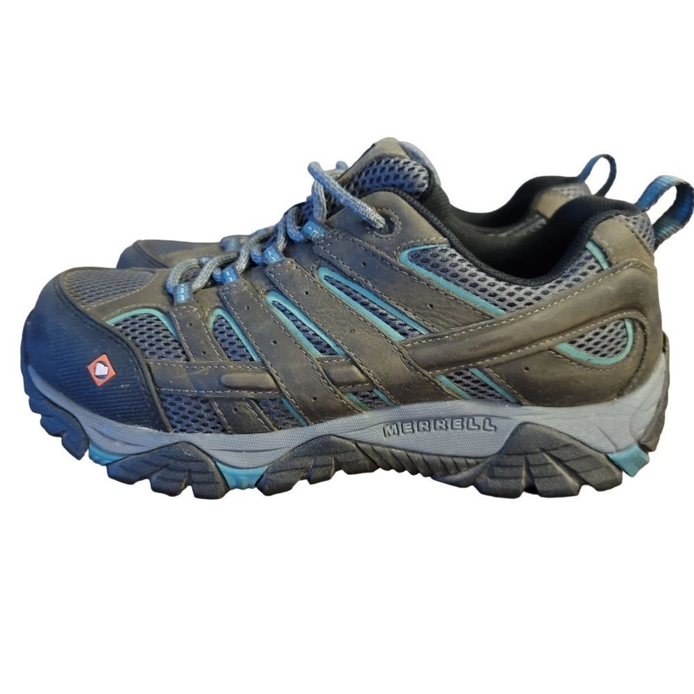 Merrell Safety Shoes Heat Resistant Womens Sz 9 Waterproof Comfort Work - Picture 5 of 9